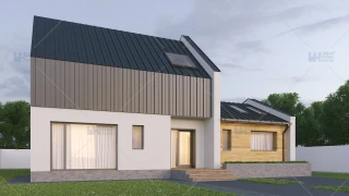 Proiect casa cu mansarda (149 mp) - Samira Proiect casa cu mansarda (149 mp) - Samira